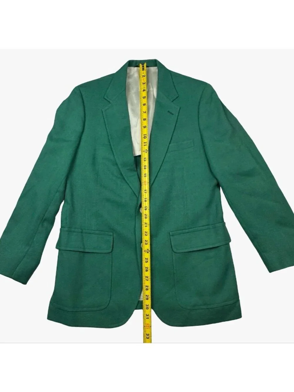 VTG Burdines Men’s Wool 2-Button Blazer Kelly Green • 40R